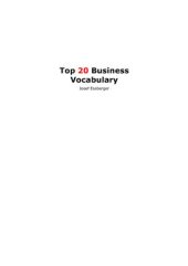 book Top 20 Business Vocabulary