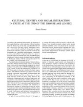 book Cultural identity and social interaction in Crete at the end of the Bronze Age (LM IIIC)