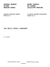 book The Bella Coola Language