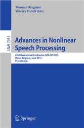 book Nonlinear Analyses and Algorithms for Speech Processing