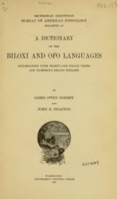 book A dictionary of the Biloxi and Ofo languages