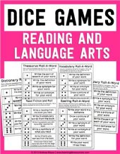 book Dice Games - Reading and Language Arts