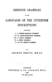 book Abridged grammars of the languages of the cuneiform inscriptions