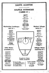 book Solfege Rhythmique Cahier No 1