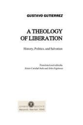 book A Theology of Liberation: History, Politics, and Salvation