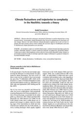 book Climate fluctuations and trajectories to complexity in the Neolithic: towards a theory
