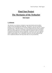 book The Mechanics of the Trebuchet