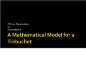 book A Mathematical model for a trebuchet