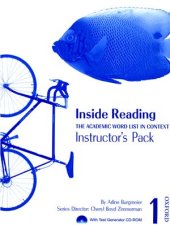 book Inside Reading 1: The Academic Word List in Context (Instructor's pack)