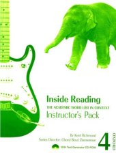 book Inside Reading 4: The Academic Word List in Context (Instructor's pack)