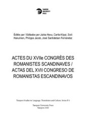 book Actes du XVIIe congrès des romanistes scandinaves / Actas del XVII congreso de romanistas escandinavos