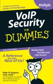 book VoIP Security For Dummies