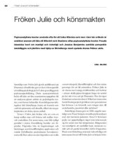 book Fröken Julie och könsmakten