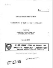 book Diagnostics of gun barrel propellants