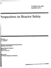 book Perspectives on Reactor Safety