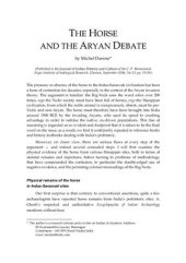 book The Horse and the Aryan Debate