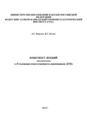 book Уголовная ответственность виновников ДТП