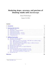 book Analyzing shape, accuracy, and precison of shooting results with shotGroups