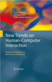 book New Trends on Human-Computer Interaction. Research, Development, New Tools and Methods