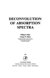 book Deconvolution of absorption spectra