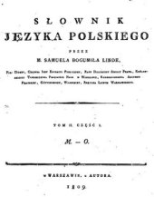 book Słownik języka polskiego. Tom II. Cz. 1 (M-O)