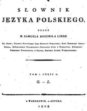 book Słownik języka polskiego. Tom I. Cz.2 (G-L)