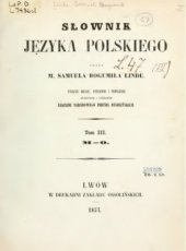 book Słownik języka polskiego. Tom III (M-O)