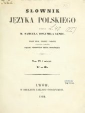 book Słownik języka polskiego. Tom VI i ostatni (U-Z)