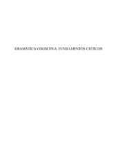 book Gramática Cognitiva. Fundamentos críticos