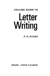 book Collins Guide to Letter Writing