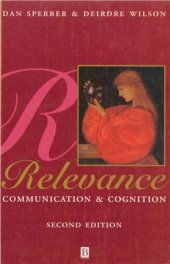 book Relevance Communication and Cognition. Second Edition