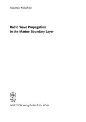 book Radio Wave Propagation in the Marine Boudary Layer