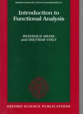 book Introduction to Functional Analysis