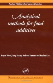 book Analytical Methods for Food Additives