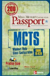 book MCTS Windows Vista Client Configuration Passport (Exam 70-620)