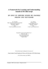 book A Framework for Learning and Understanding Santali in Ol Chiki Script. ᱚᱞ ᱪᱤᱠᱤ ᱛᱮ ᱥᱟᱱᱛᱟᱲ ᱪᱮᱫᱚᱜ ᱟᱨ ᱵᱩᱡᱷᱟᱹᱣ ᱞᱟᱹᱜᱤᱫ ᱢᱤᱫ ᱨᱩᱯᱼᱨᱮᱠᱷᱟ