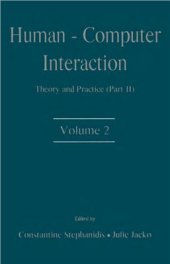 book Human-Computer Interaction. Theory and Practice. Part 2