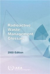 book Radioactive waste management glossary