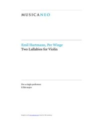 book Two Lullabies for Violin