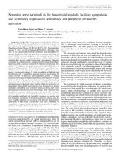 book Serotonin nerve terminals in the dorsomedial medulla facilitate sympathetic and ventilatory responses to hemorrhage and peripheral chemoreflex activation