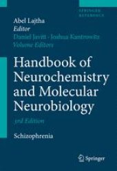 book Handbook of Neurochemistry and Molecular Neurobiology: Schizophrenia