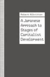 book A Japanese Approach to Stages of Capitalist Development