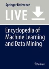 book Encyclopedia of Machine Learning and Data Mining