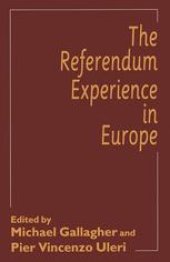 book The Referendum Experience in Europe