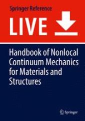 book Handbook of Nonlocal Continuum Mechanics for Materials and Structures