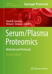 book Serum/Plasma Proteomics: Methods and Protocols