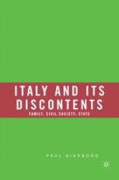 book Italy and Its Discontents: Family, Civil Society, State 1980–2001