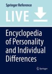 book Encyclopedia of Personality and Individual Differences