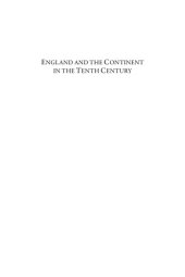 book England and the Continent in the Tenth Century: Studies in Honour of Wilhelm Levison (1876-1947)