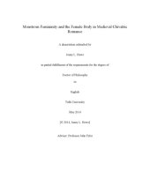 book Monstrous Femininity and the Female Body in Medieval Chivalric Romance [thesis]